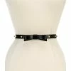 Best Sale 🔥 Kate Spade New York 0.75#double; Pearl Bow Belt Dove White 💯