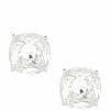 Best reviews of 🌟 Kate Spade New York Small Square Stud Earrings Clear/silver 🧨