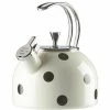 Best Pirce 🎁 Kate Spade New York All In Good Taste Deco Dot Whistle While You Work Enameled Steel Tea Kettle Black/white ✔️