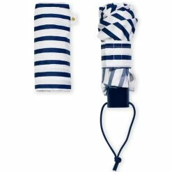 Promo 🤩 Kate Spade New York Mini Striped Umbrella Navy 🎁