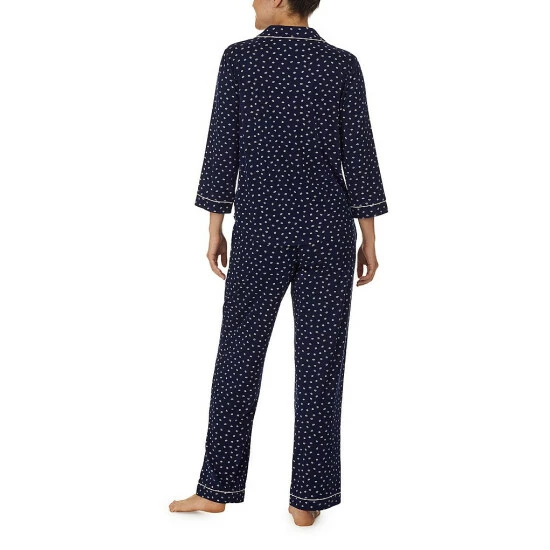 Discount 𧨠Kate Spade New York Lip Print 3/4 Sleeve Notch Collar Long Sleeve Knit Pajama Set Navy Print π€© 2 Discount 𧨠Kate Spade New York Lip Print 3/4 Sleeve Notch Collar Long Sleeve Knit Pajama Set Navy Print π€© - Image 2