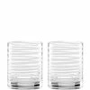 Flash Sale 👍 Kate Spade New York Charlotte Street Spiral Double Old Fashioned Glass Pair Blue 😀