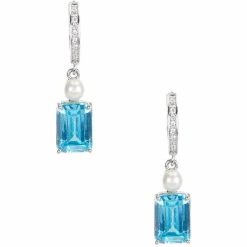 Best reviews of 👏 Kate Spade New York Bouquet Toss Huggies Hoop Earrings Blue Multi ⭐