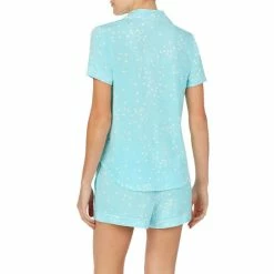 Best Sale 😍 Kate Spade New York Confetti Dot Printed Mrs. Jersey Shorts & Top Coordinating Pajama Set Aqua 🛒 -Kate Spade New York shop unnamed file 1128
