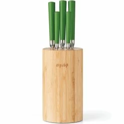 Best Sale ❤️ Kate Spade New York Chop Chop 6-Piece Round Cutlery Block 🧨