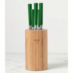 Best Sale ❤️ Kate Spade New York Chop Chop 6-Piece Round Cutlery Block 🧨 -Kate Spade New York shop unnamed file 1132