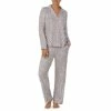 Best reviews of 🎁 Kate Spade New York Animal Print Long Sleeve Notch Collar Neck Long Pajama Set White/animal ⌛