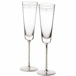 Promo π Kate Spade New York Darling Point #double;Mr.#double; And #double;Mrs.#double; 2-Piece Champagne Flute Set π