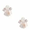 Promo 🎉 Kate Spade New York Precious Pansy Cluster Stud Earrings White Multi 😀