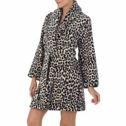 Buy 💯 Kate Spade New York Leopard Print Plush Short Cozy Robe Brown Leopard 💯 -Kate Spade New York shop unnamed file 1230