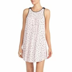 Wholesale ❤️ Kate Spade New York Dot-Print Jersey Knit Chemise Pink/black 🔔