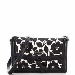 Wholesale 👍 Kate Spade New York Knott Rosy Garden Embossed Pebbled Leather Flap Crossbody Bag Cream Multi 🛒