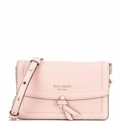 Top 10 ✔️ Kate Spade New York Knott Pebbled Leather Flap Crossbody Bag Mochi Pink 👏