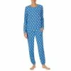 Buy ✨ Kate Spade New York Sweater Knit Long Sleeve Crew Neck Dot Print Pajama Set Aqua Dot 💯
