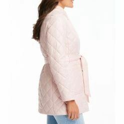 Coupon 🎉 Kate Spade New York Quilted Belted Single Breasted Stand Collar Long Sleeve Puffer 🧥 Coat Pine Green 😀 -Kate Spade New York shop unnamed file 1298