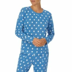 Buy ✨ Kate Spade New York Sweater Knit Long Sleeve Crew Neck Dot Print Pajama Set Aqua Dot 💯 -Kate Spade New York shop unnamed file 130