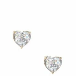 Brand new 👏 Kate Spade New York My Love Glitter Heart Stud Earrings Opal Glitter ⭐