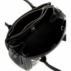 Promo ✔️ Kate Spade New York Knott Rosy Garden Embossed Pebbled Leather Mini Satchel Bag Black Multi 🔔 -Kate Spade New York shop unnamed file 1326