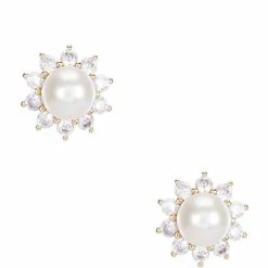 Promo 👏 Kate Spade New York Sunny Halo Stud Earrings White Multi 🔥