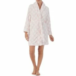 Wholesale ⭐ Kate Spade New York Dot Print Plush Shawl Collar Short Cozy Robe Blush Dot 🌟 -Kate Spade New York shop unnamed file 1337