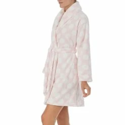 Wholesale ⭐ Kate Spade New York Dot Print Plush Shawl Collar Short Cozy Robe Blush Dot 🌟 -Kate Spade New York shop unnamed file 1338