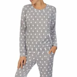 Buy ✨ Kate Spade New York Sweater Knit Long Sleeve Crew Neck Dot Print Pajama Set Aqua Dot 💯 -Kate Spade New York shop unnamed file 134