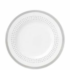 Cheap 😉 Kate Spade New York Grey Charlotte Street Porcelain Accent Plate East Accent 💯