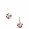 Budget 💯 Kate Spade New York My Love Glitter Heart Huggie Earrings Multi Glitter 🧨