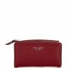 Cheap 😉 Kate Spade New York Knott Zip Slim Bifold Wallet Autumnal Red 👍
