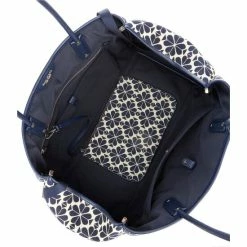 Budget 💯 Kate Spade New York Everything Spade Flower Jacquard Stripe Large Tote Bag Blue Multi 😍 -Kate Spade New York shop unnamed file 1376