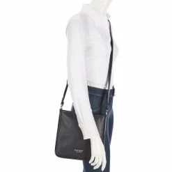 New 🥰 Kate Spade New York Hudson Pebbled Leather Small Messenger Bag Morning Light 🔔 -Kate Spade New York shop unnamed file 138