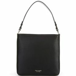 Brand new 👍 Kate Spade New York Hudson Pebbled Leather Large Hobo Bag Black 😀