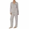 Coupon ⌛ Kate Spade New York Dotted Long Sleeve Notch Collar Button Front Pajama Set Blush Dot ⭐