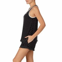 Budget ✨ Kate Spade New York Dot Print Jersey Knit Tank & Shorts Coordinating Pajama Set Black/ivory Dot 😍 -Kate Spade New York shop unnamed file 1434