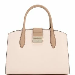 Cheapest 😉 Kate Spade New York Voyage Colorblock Medium Leather Satchel Bag Pale 🐕 Dogwood Multi ⌛