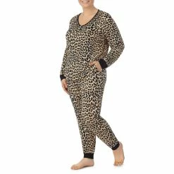 Coupon 🥰 Kate Spade New York Plus Size Jersey Knit Long Sleeve Scoop Neck Animal Print Pajama Set Brown Animal 🔔 -Kate Spade New York shop unnamed file 1462