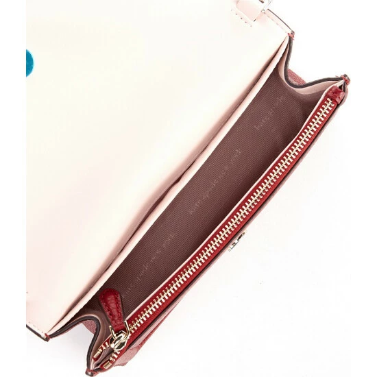 Hot Sale 🧨 Kate Spade New York Knott Pebbled Leather Flap Crossbody Bag Autumnal Red 😍 3 Hot Sale 🧨 Kate Spade New York Knott Pebbled Leather Flap Crossbody Bag Autumnal Red 😍 - Image 3