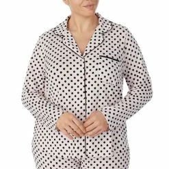 Cheapest 💯 Kate Spade New York Plus Size Dot Print Notch Collar Neck Long Sleeve Pajama Set Blush Dot 💯 -Kate Spade New York shop unnamed file 1485