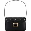 New 💯 Kate Spade New York Katy Pearl Embellished Textured Leather Medium Shoulder Bag Black Multi 💯