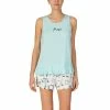 Cheap 🔥 Kate Spade New York Mrs. Knit Tank And Short Set Aqua/novelty Print ⌛