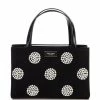 Budget 🎁 Kate Spade New York Sam Icon Pearl Embellished Nylon Small Tote Bag Black Multi 🔥