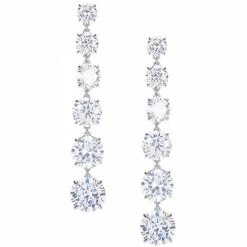 Cheap 😉 Kate Spade New York 🍬 Candy Shop Linear Earrings Clear/silver 👏