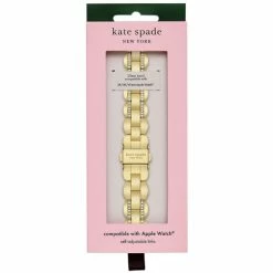 Wholesale 😀 Kate Spade New York Gold-Tone Pave Stainless Steel 38/40/41mm Band For Apple ⌚ Watch® ✔️ -Kate Spade New York shop unnamed file 1561