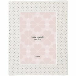 Budget 🤩 Kate Spade New York Charmed Life Silver And Gold Dotted 5#double; X 7#double; Picture Frame 🎉