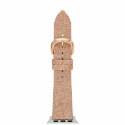 Best deal 🔔 Kate Spade New York Rose Gold Glitter Leather 38/40/41mm Band For Apple ⌚ Watch® 😉