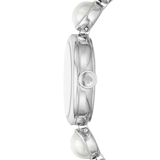 Best Pirce π Kate Spade New York π© Women's Monroe Three-Hand Stainless Steel Pearl Bracelet β Watch Silver βοΈ 2 Best Pirce π Kate Spade New York π© Women's Monroe Three-Hand Stainless Steel Pearl Bracelet β Watch Silver βοΈ - Image 2
