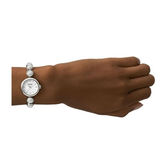 Best Pirce π Kate Spade New York π© Women's Monroe Three-Hand Stainless Steel Pearl Bracelet β Watch Silver βοΈ 4 Best Pirce π Kate Spade New York π© Women's Monroe Three-Hand Stainless Steel Pearl Bracelet β Watch Silver βοΈ - Image 4