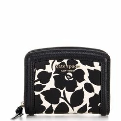 Best reviews of 🌟 Kate Spade New York Knott Rosy Garden Embossed Pebbled Leather Small Compact Wallet Cream Multi 🛒