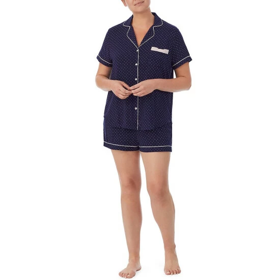 Cheap 🧨 Kate Spade New York Plus Dot Print Notch Collar Short Sleeve Knit Shorty Pajama Set Navy Dot ⌛ 1 Cheap 🧨 Kate Spade New York Plus Dot Print Notch Collar Short Sleeve Knit Shorty Pajama Set Navy Dot ⌛