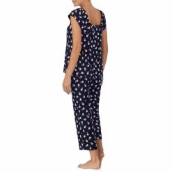 Coupon 💯 Kate Spade New York Flower Print Square Neck Cap Sleeve Pajama Set Dark Blue 🌟 -Kate Spade New York shop unnamed file 1662